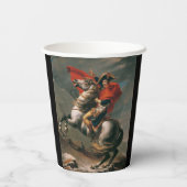 Napoleon mit Pferd, Schlacht am St. Bernard-Pass Pappbecher (Rückseite)