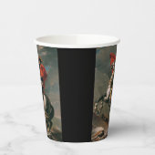 Napoleon mit Pferd, Schlacht am St. Bernard-Pass Pappbecher (Links)