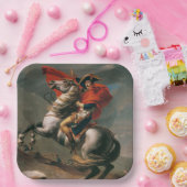 Napoleon mit Pferd, Schlacht am St. Bernard-Pass Pappteller (Party)