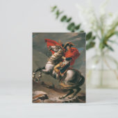 Napoleon mit Pferd, Schlacht am St. Bernard-Pass Postkarte (Stehend Vorderseite)