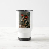 Napoleon mit Pferd, Schlacht am St. Bernard-Pass