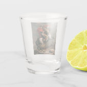 Napoleon mit Pferd, Schlacht am St. Bernard-Pass Schnapsglas (Rückseite)