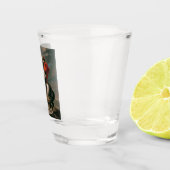 Napoleon mit Pferd, Schlacht am St. Bernard-Pass Schnapsglas (Rechts)