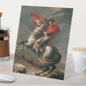 Napoleon mit Pferd, Schlacht am St. Bernard-Pass Sockelschild (In Situ)