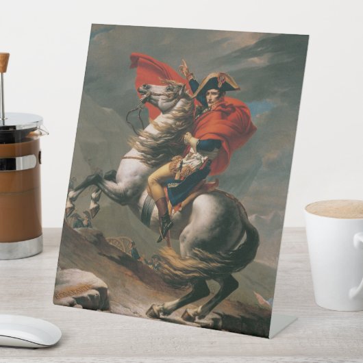 Napoleon mit Pferd, Schlacht am St. Bernard-Pass Sockelschild (In Situ)