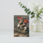 Napoleon mit Pferd, Schlacht am St. Bernard-Pass Visitenkarte (Stehend Vorderseite)