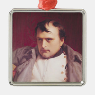 Napoleon nach seiner Abdankung Silbernes Ornament