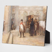 Napoleon nach Waterloo (Öl auf Leinwand) Fotoplatte (Seite)