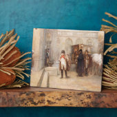 Napoleon nach Waterloo (Öl auf Leinwand) Fotoplatte (Seite)