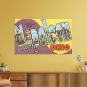 Napoleon, Ohio - Große Buchstabenszenen Leinwanddruck (Insitu (Wohnzimmer))