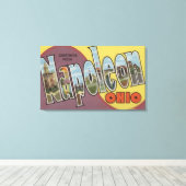 Napoleon, Ohio - Große Buchstabenszenen Leinwanddruck (Insitu (Holzboden))