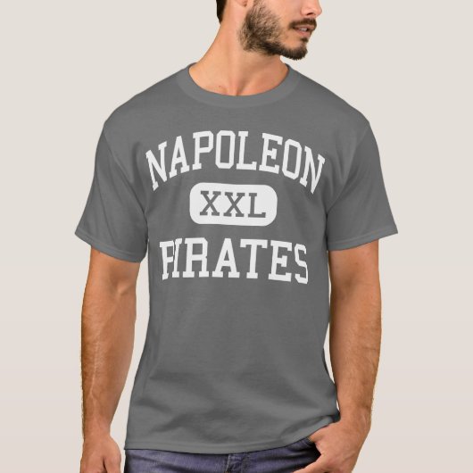 Napoleon - Piraten - hoch - Napoleon Michigan T-Shirt (Vorderseite)