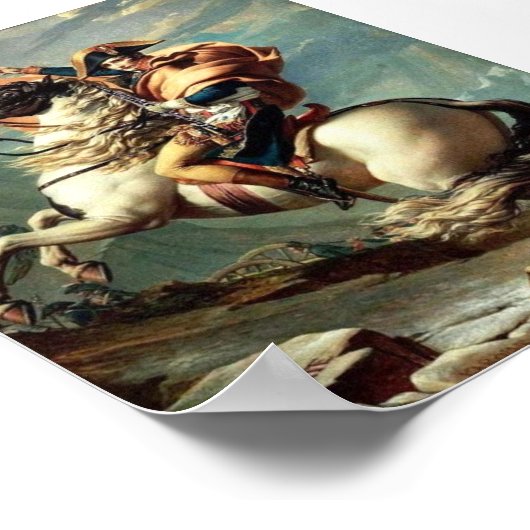 Napoleon Poster: Alpenüberquerung für eine Schildk Poster (Ecke)