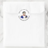 Napoleon Poster Style Zeichnend Runder Aufkleber (Tasche)