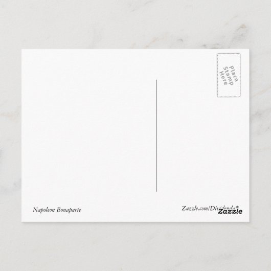 Napoleon Postkarte (Rückseite)