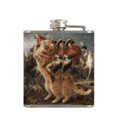 Napoleon reitet auf einer riesigen Kampkatze Flachmann (Rückseite)