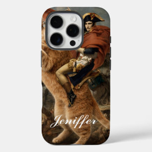 Napoleon reitet riesige Kampkatze iPhone 16 Pro Hülle