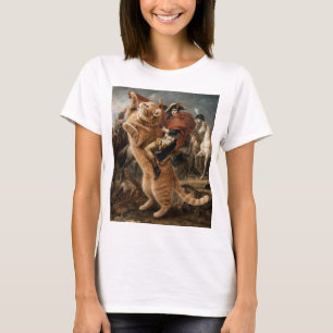 Napoleon reitet riesige Kampkatze T-Shirt