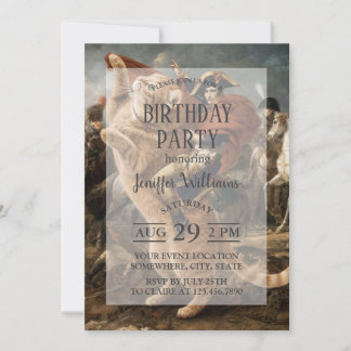 Napoleon Riding Giant Battle Cat                   Einladung