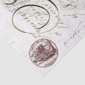 Napoleon-Skript Decoupage Seidenpapier (Detail)
