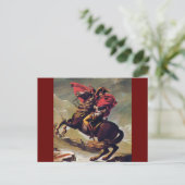 Napoleon über den Saint Bernard Postkarte (Stehend Vorderseite)