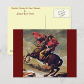 Napoleon über den Saint Bernard Postkarte (Vorne/Hinten)