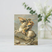 Napoleon über die Alpen am St. Bernard Postkarte (Stehend Vorderseite)