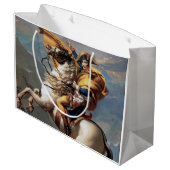Napoleon über die Alpen, Jacques-Louis David Große Geschenktüte (Rückseite Schrägansicht)