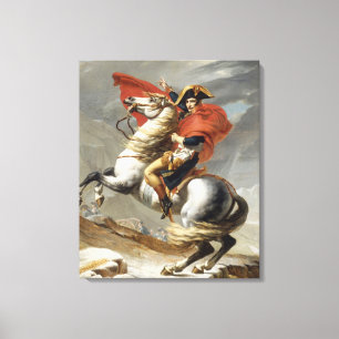 Napoleon über die Alpen - Jacques-Louis David Leinwanddruck