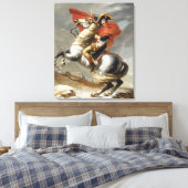 Napoleon über die Alpen - Jacques-Louis David Leinwanddruck (Insitu (Schlafzimmer))