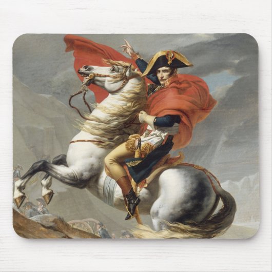 Napoleon über die Alpen - Jacques-Louis David Mousepad (Vorne)