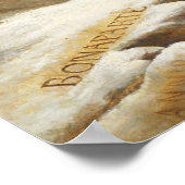 Napoleon über die Alpen - Jacques-Louis David Poster (Ecke)