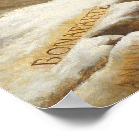 Napoleon über die Alpen - Jacques-Louis David Poster (Ecke)