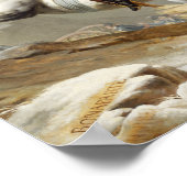 Napoleon über die Alpen — Jacques-Louis David Poster (Ecke)