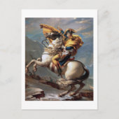 Napoleon über die Alpen, Jacques-Louis David Postkarte (Vorderseite)