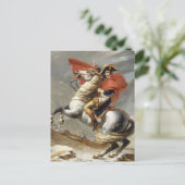 Napoleon über die Alpen - Jacques-Louis David Postkarte (Stehend Vorderseite)