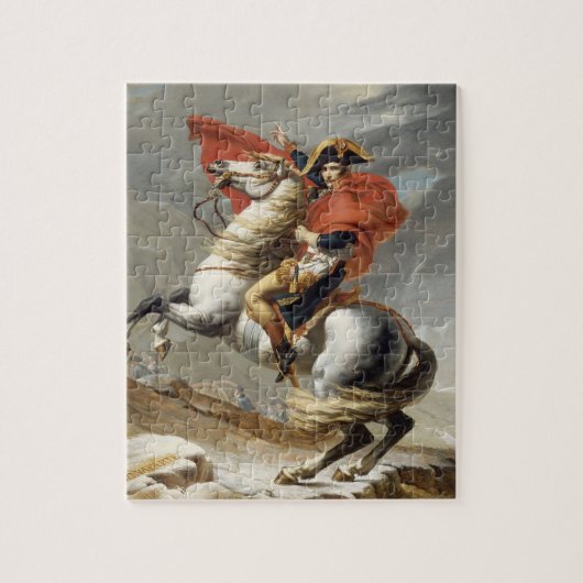 Napoleon über die Alpen - Jacques-Louis David Puzzle (Vertikal)