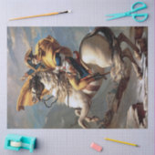 Napoleon über die Alpen, Jacques-Louis David Seidenpapier (Basteln)