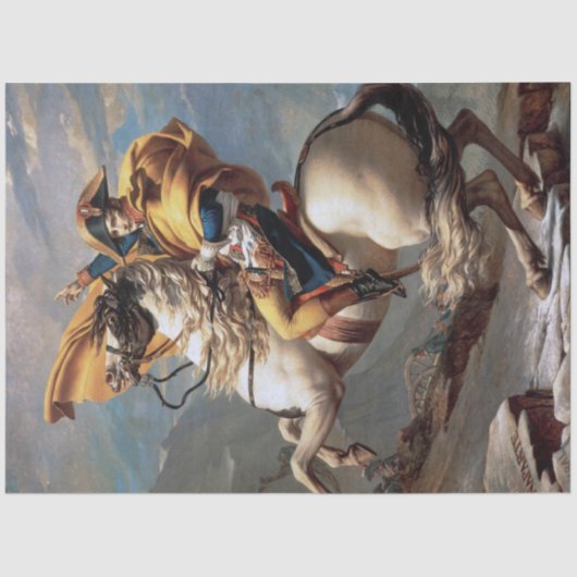 Napoleon über die Alpen, Jacques-Louis David Seidenpapier (Vorderseite)