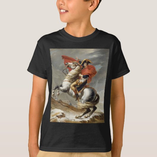 Napoleon über die Alpen - Jacques-Louis David T-Shirt (Vorderseite)