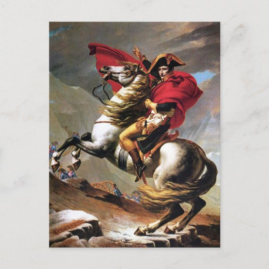 Napoleon über die Alpen Postkarte (Vorderseite)