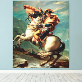 Napoleon über die Alpen von Jacques-Louis David Leinwanddruck (Insitu (Holzboden))