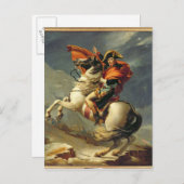 Napoleon überquert am 20. Mai 1800 die Alpen Postkarte (Vorne/Hinten)