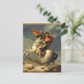 Napoleon überquert am 20. Mai 1800 die Alpen Postkarte (Stehend Vorderseite)