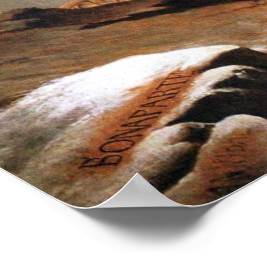 Napoleon überquert das Alpenposter Poster (Ecke)