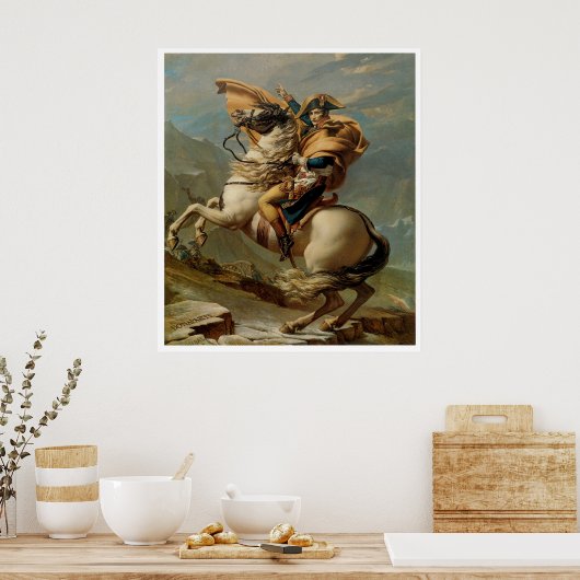 Napoleon überquert die Alpen 1800 Art Print Poster (Küche)
