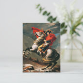 Napoleon überquert die Alpen Neoklassische Malerei Postkarte (Stehend Vorderseite)