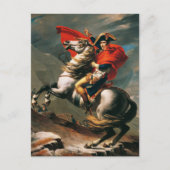 Napoleon überquert die Alpen Neoklassische Malerei Postkarte (Vorderseite)