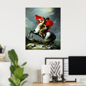 Napoleon überquert die Alpen (Perfekte Qualität) Poster (Heimbüro)