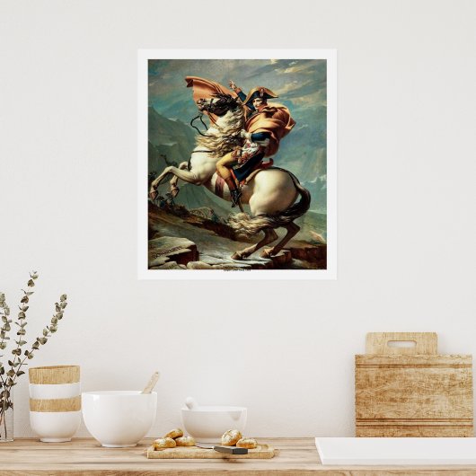 Napoleon überquert die Alpen Poster (Küche)